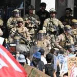 Mialitary Confronting Civilians